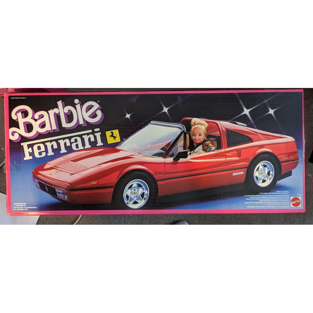 Vintage 1987 Mattel Barbie Ferrari Car 3136 Red NIB‎ Sealed